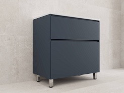 Style Line Мебель для ванной Лима 80 Plus эмаль графит матовая – фотография-4